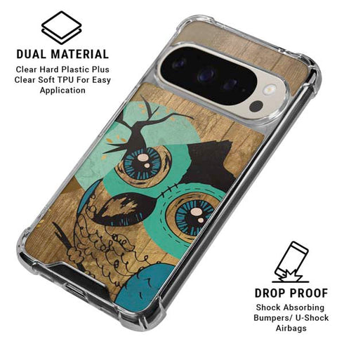 Autumn Owl Pixel 9/9 Pro Clear Case